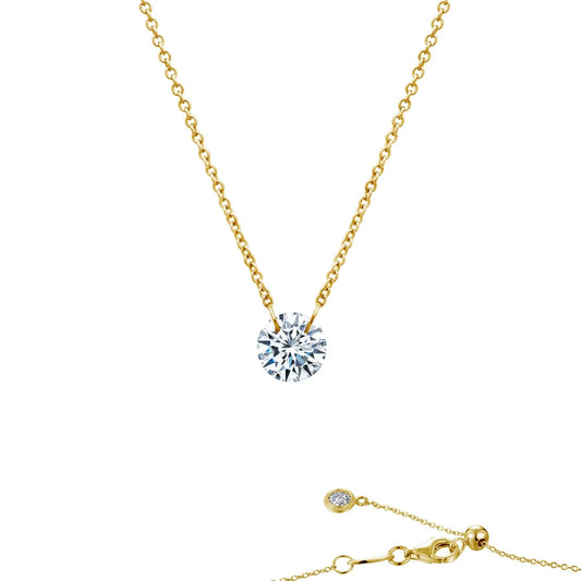 Frameless Solitaire Necklace