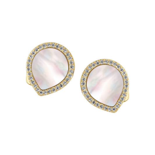 Slipped Pears Mother of Pearl Stud Earring