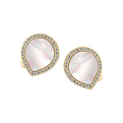 Slipped Pears Mother of Pearl Stud Earring