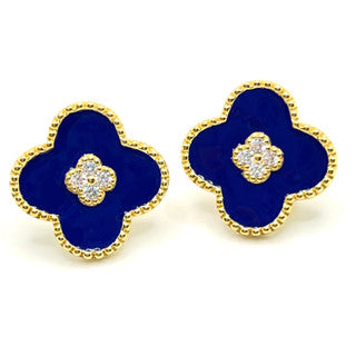 Enamel Clover Studs