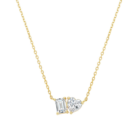 Unique Multi Shape Duo Necklace