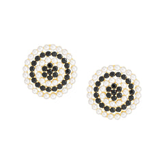 Pearl Mosaic Stud Earrings
