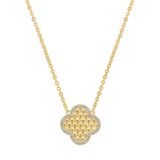 Honeycomb Clover Pendant