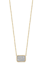 Rectangle Pave Necklace