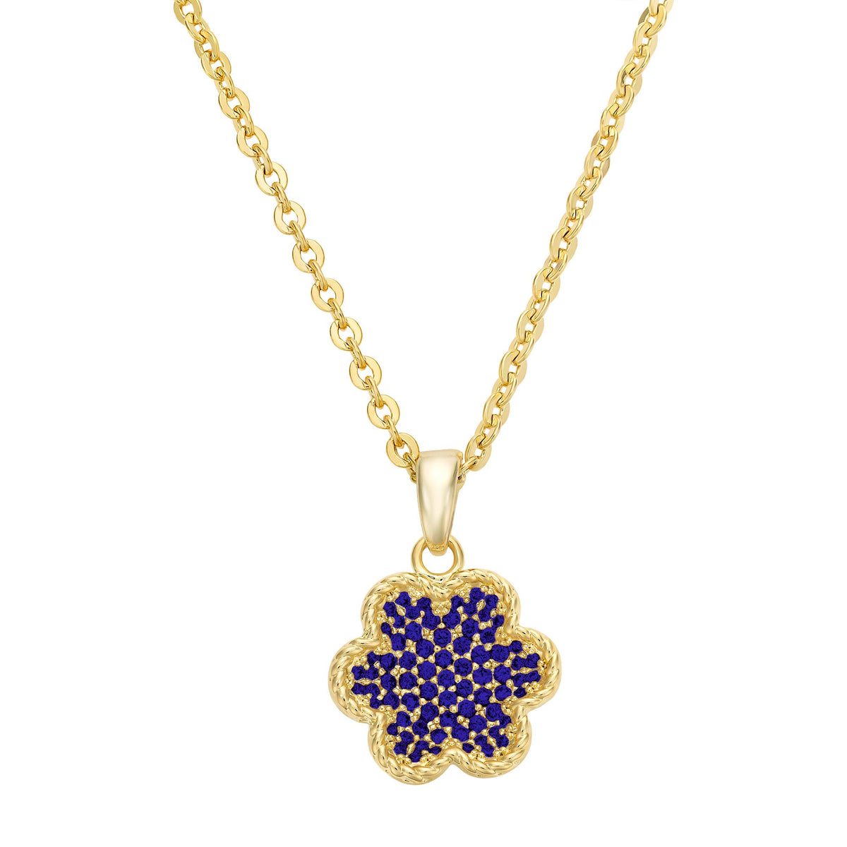 Inward Puffed Flower Pendant