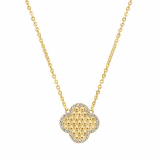 Honeycomb Clover Pendant