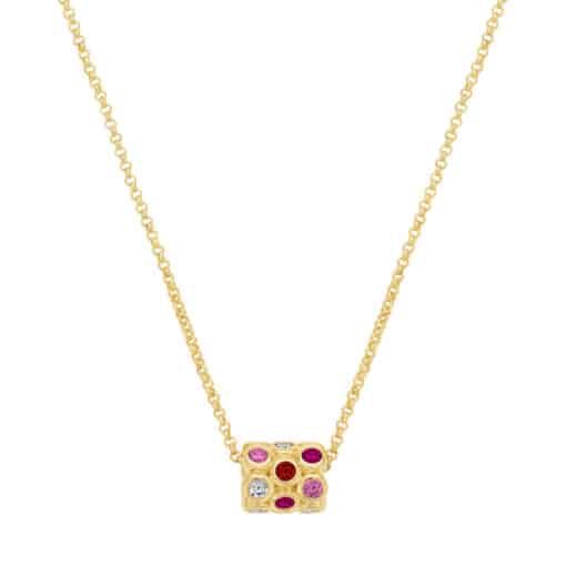 Mini Gemstone Roller Pendant