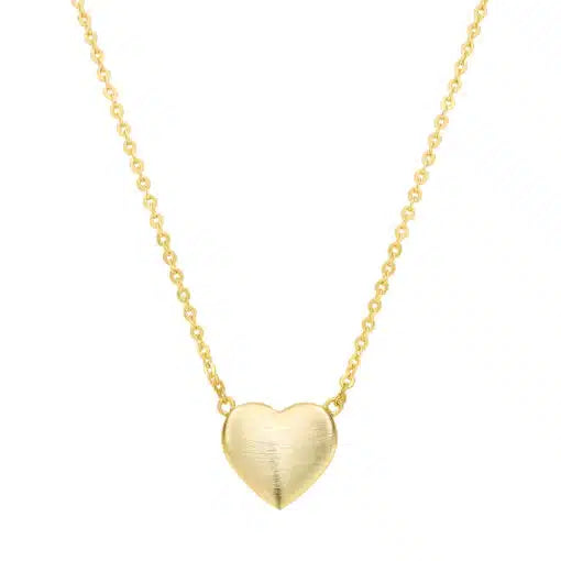 Flat Matte Heart Pendant