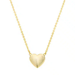 Flat Matte Heart Pendant