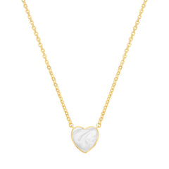 Swirly Enamel Heart Kids Pendant