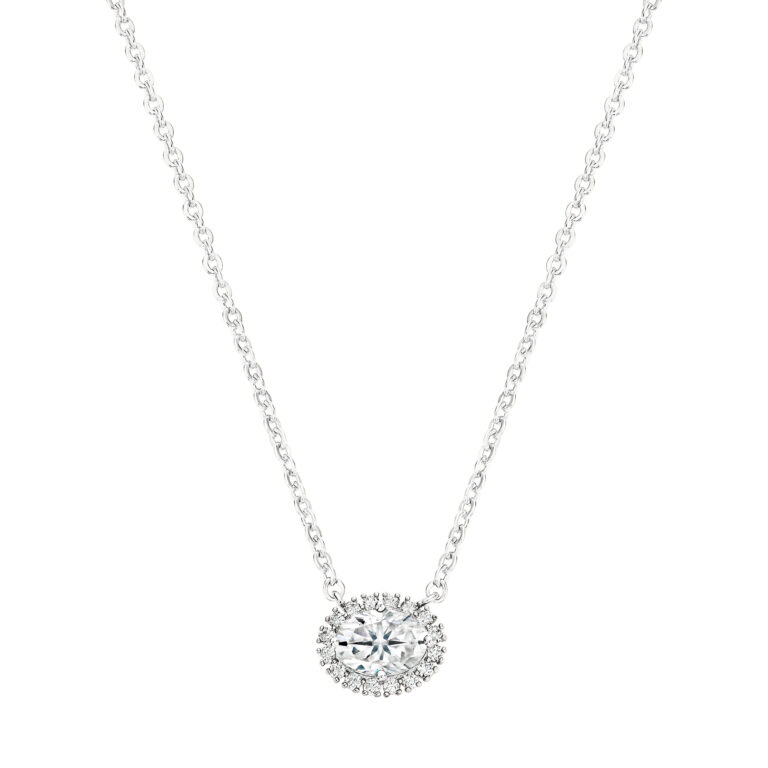 Oval Cut Solitaire Pendant