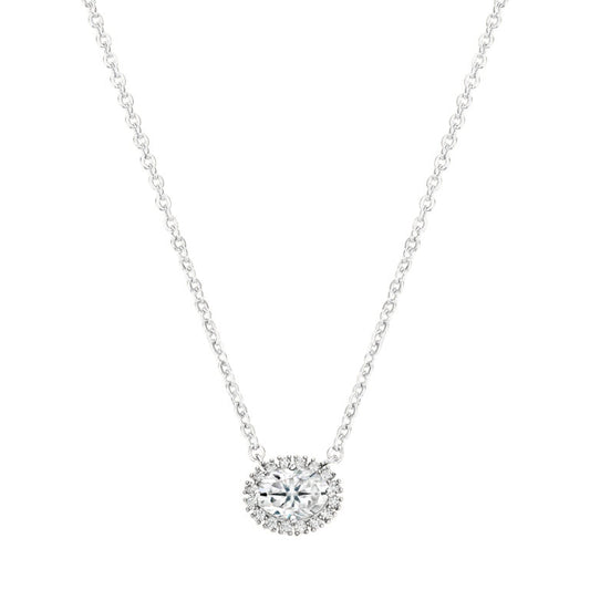 Oval Cut Solitaire Pendant