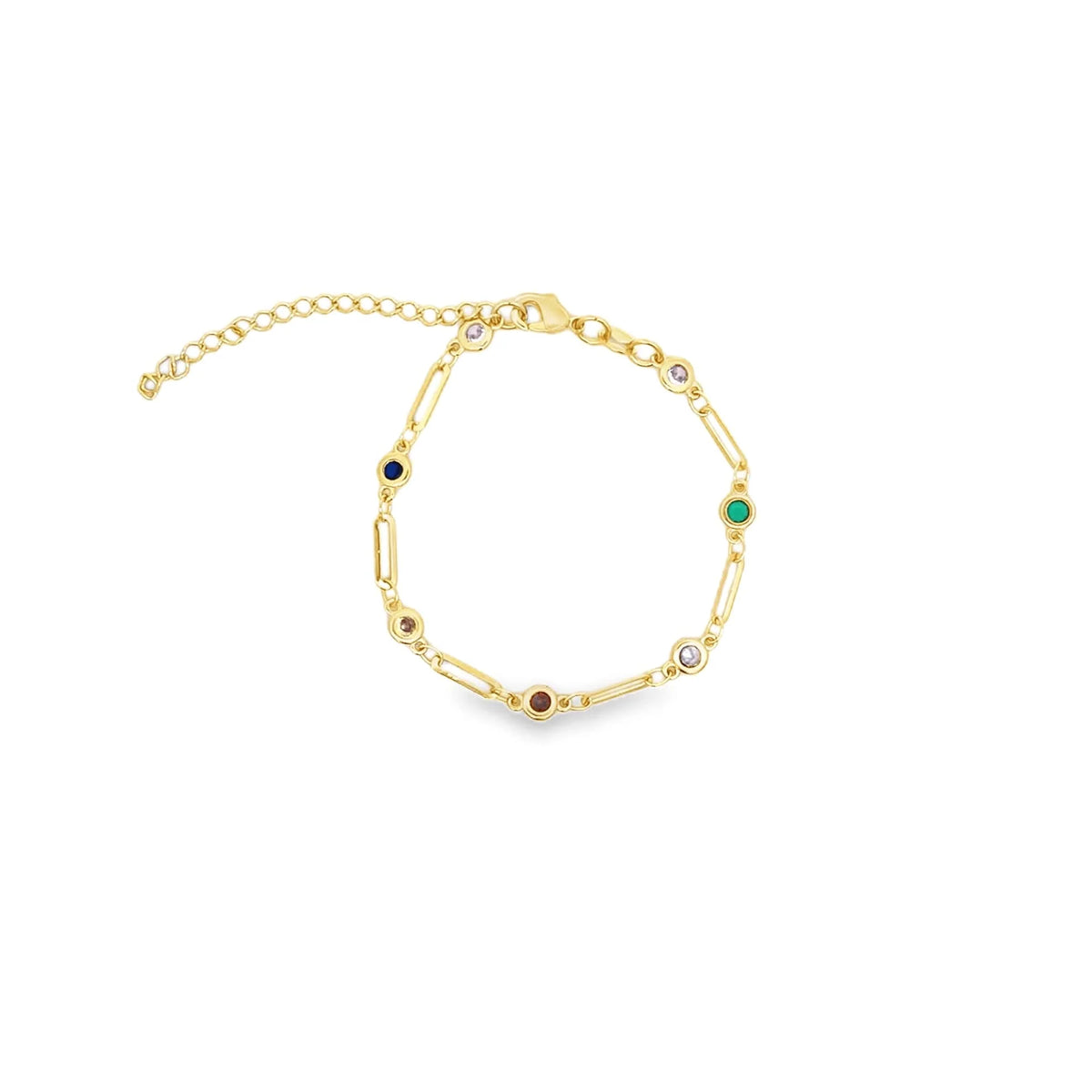 Multi Color Link Bracelet