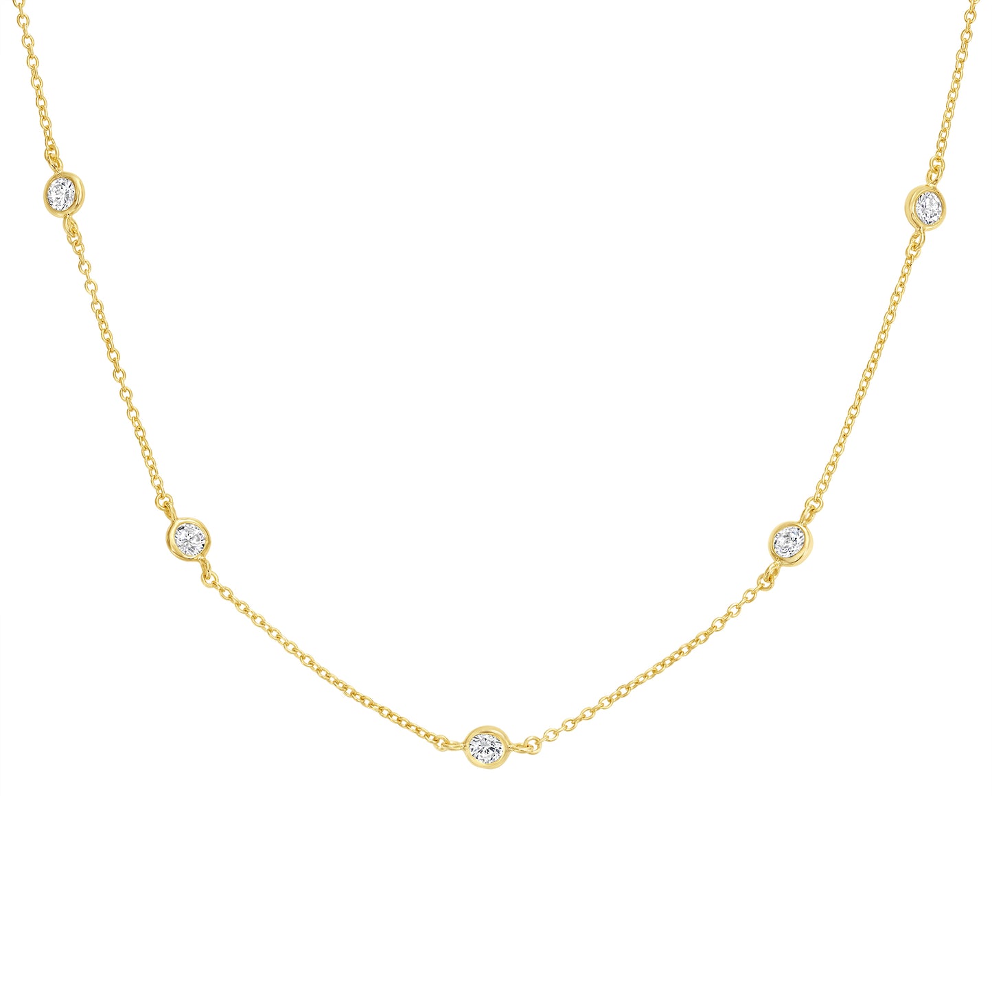 Diamond By The Yard Necklace