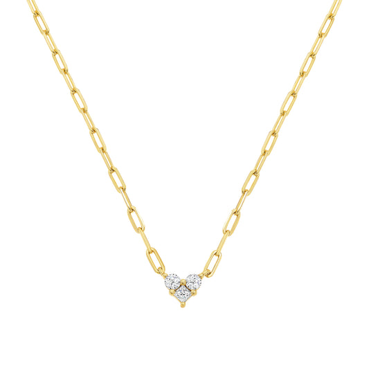 Classic Dainty Heart Link Necklace