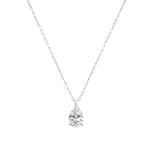 Teardrop Solitare Necklace