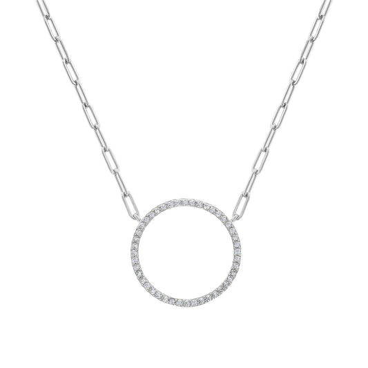 Circle Gold Link Necklace