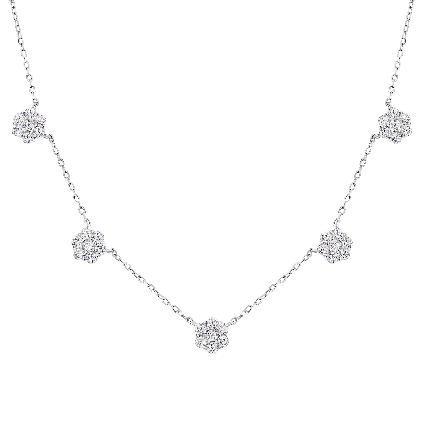 Dainty Cluster Necklace