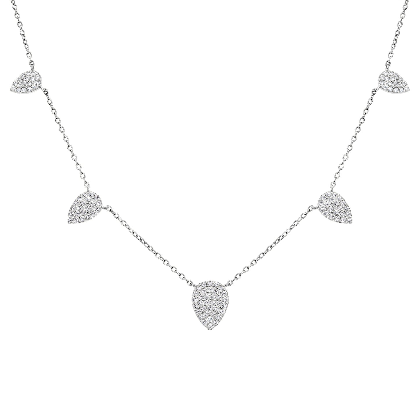 Pave Teardrop Necklace