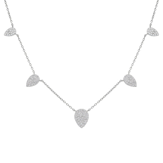 Pave Teardrop Necklace