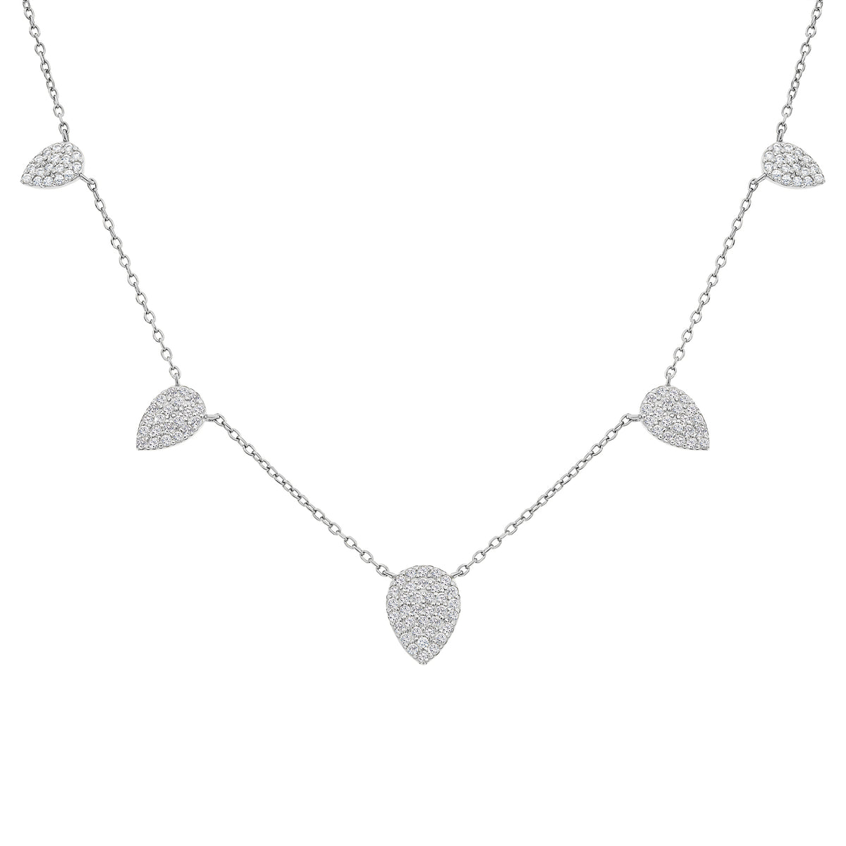Pave Teardrop Necklace