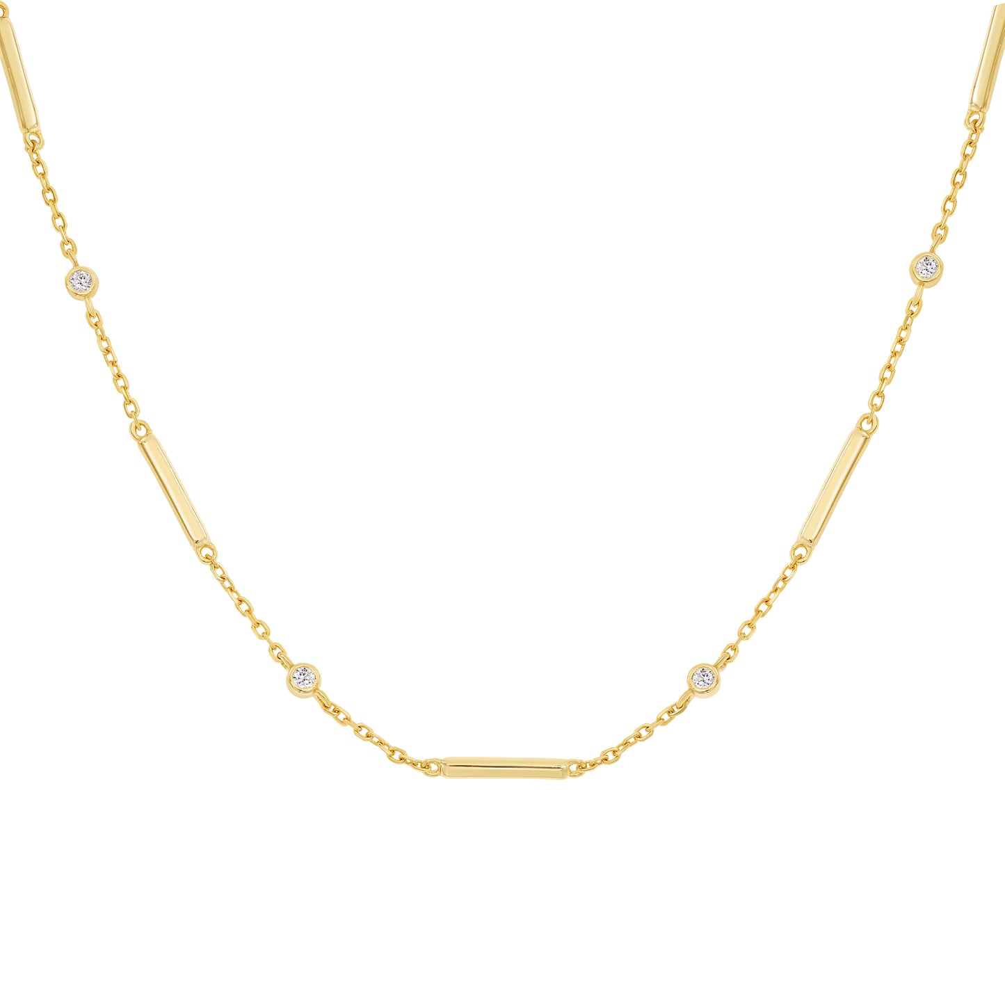 Thin Long Bar Necklace