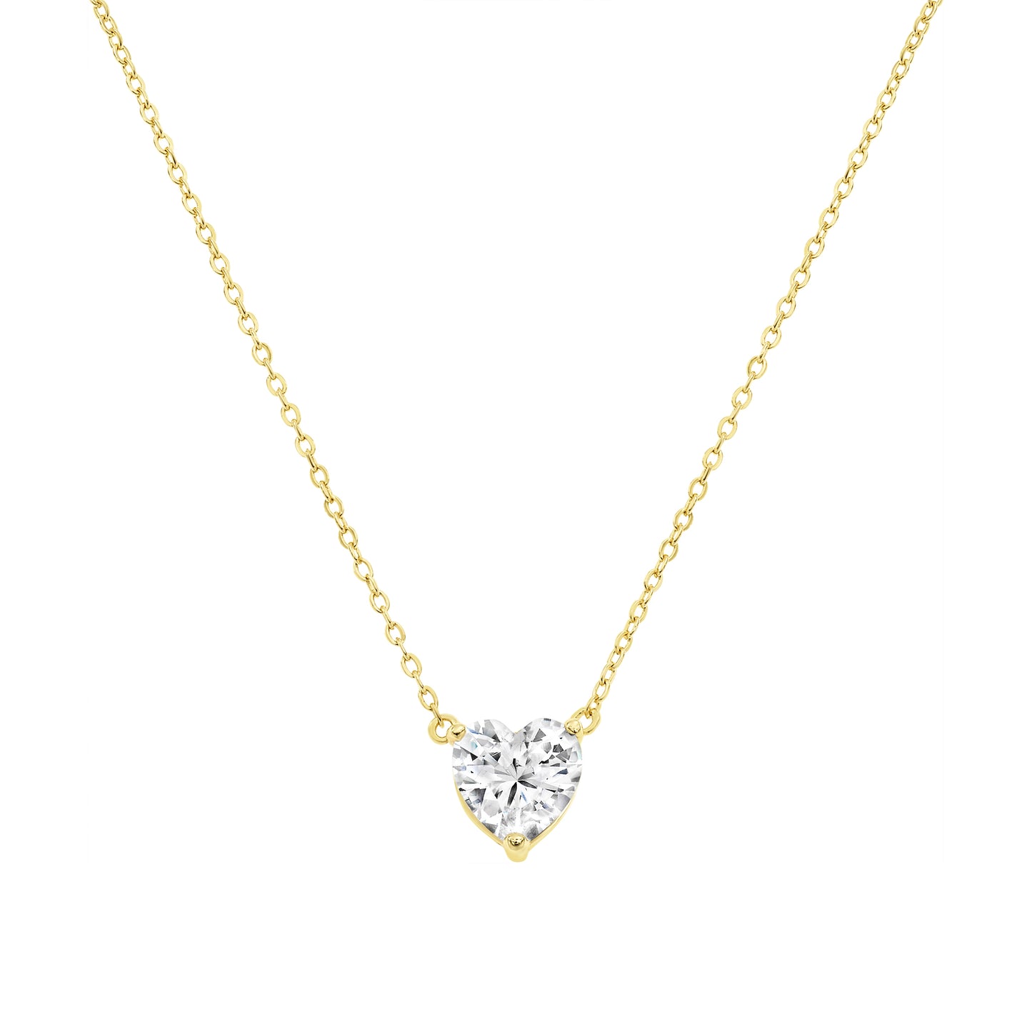 Heart Solitaire Necklace