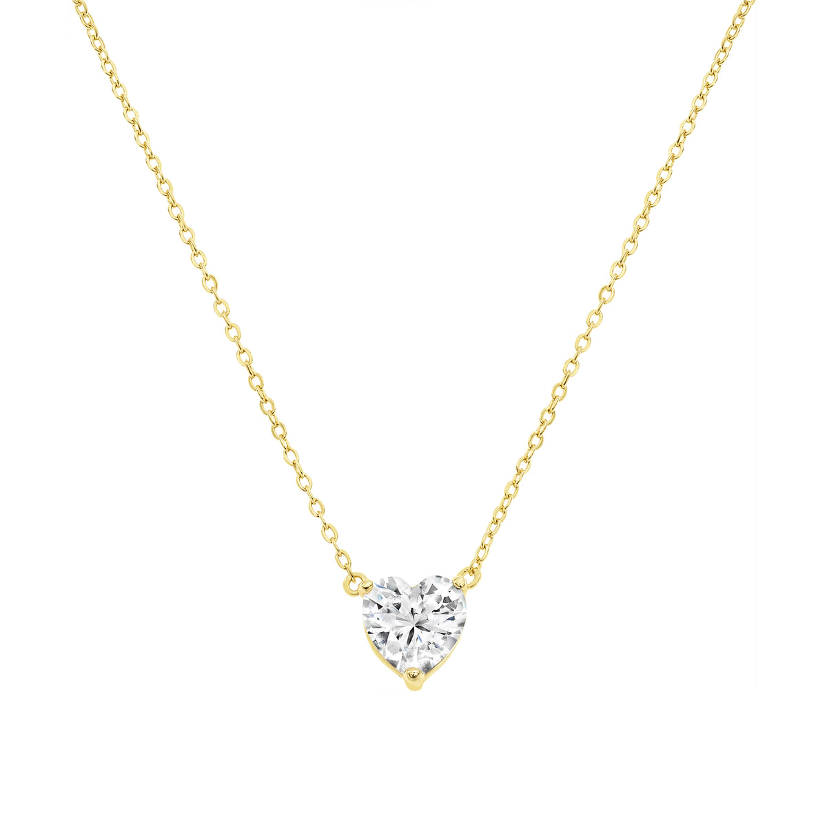 Heart Solitaire Necklace