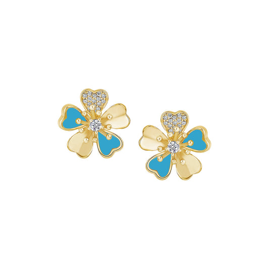 Unique Floral Petal Studs