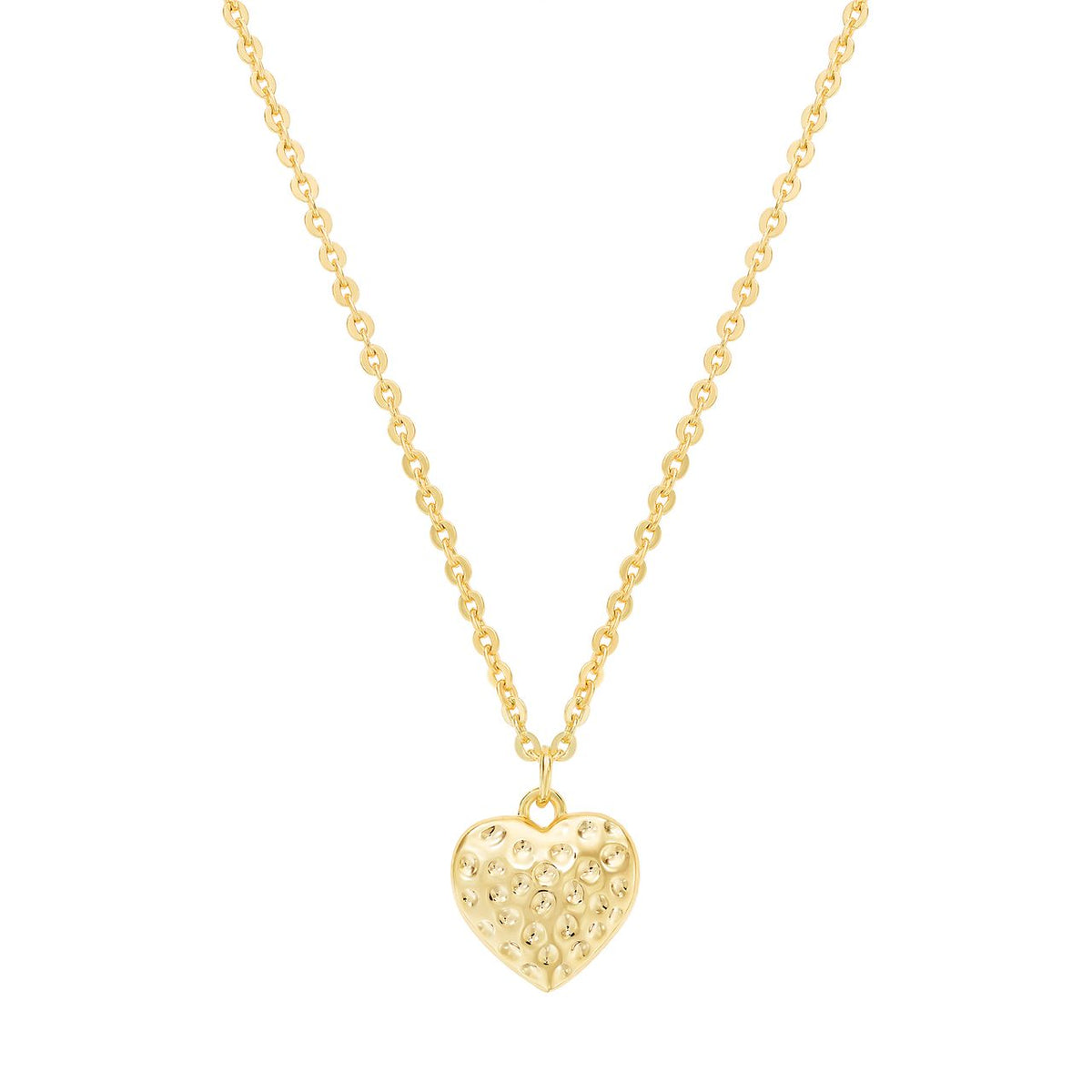 Textured Heart Necklace