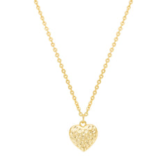 Textured Heart Necklace