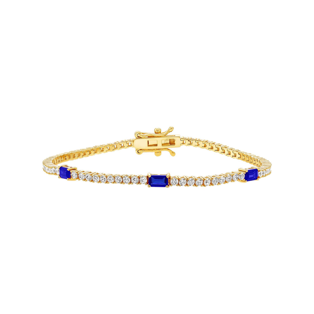 Baguette Accent Tennis Bracelet