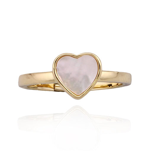 Mother Of Pearl Heart Ring