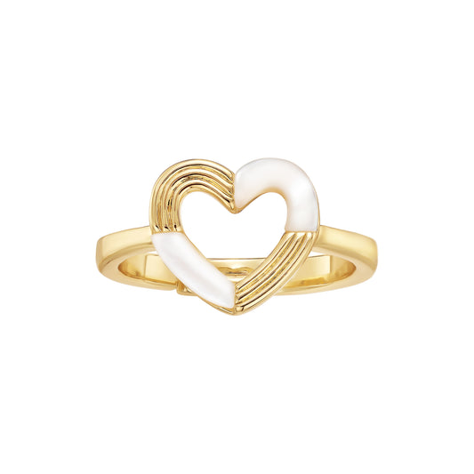 Patternblock Heart Ring