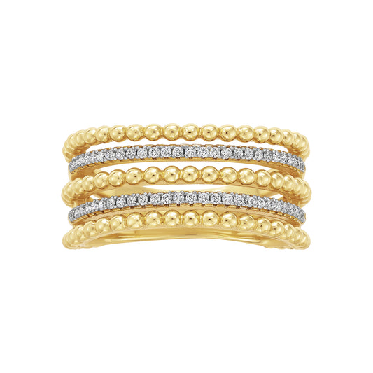 Beaded Stacked Ring