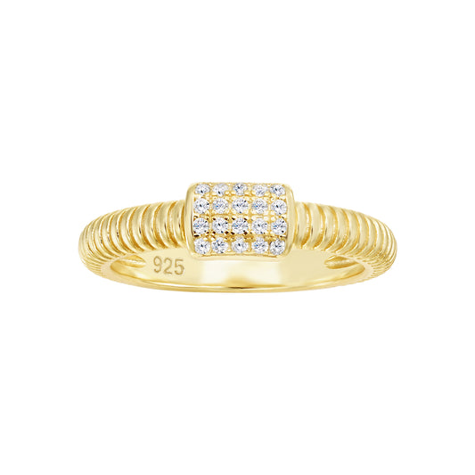 Center Pave Ring