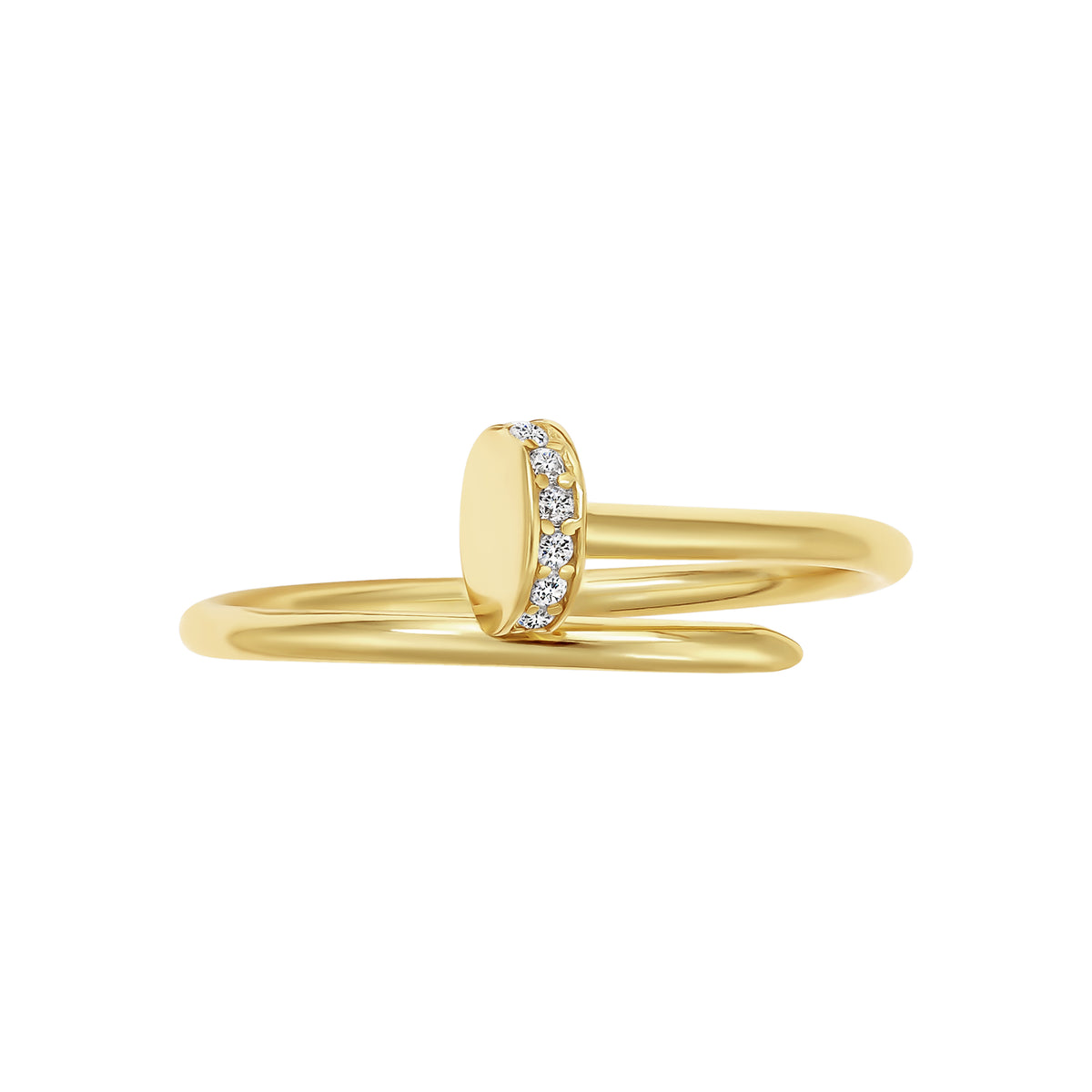 Dainty Circle Nail Wrap Ring
