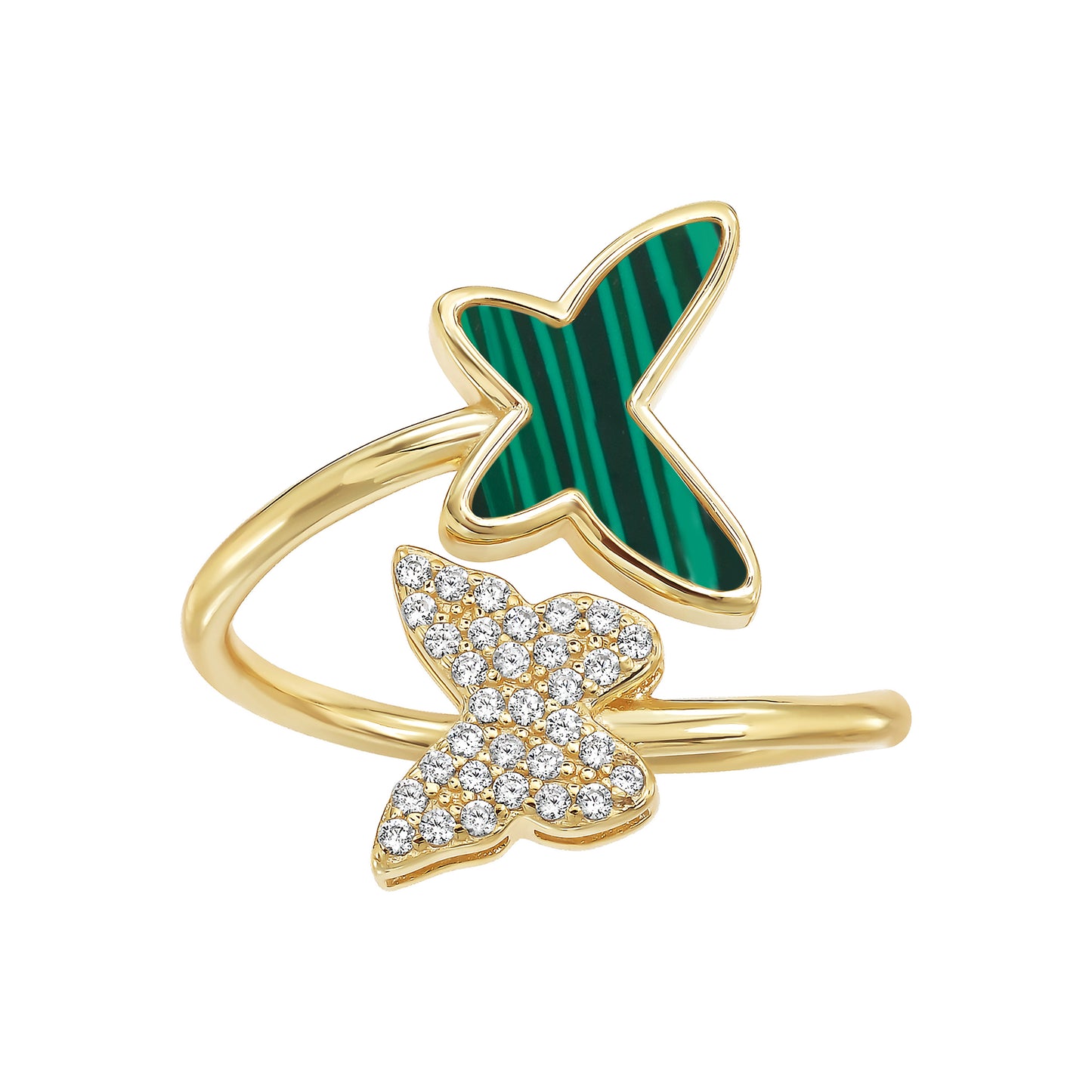 Double Butterfly Ring