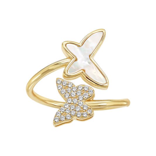 Double Butterfly Ring