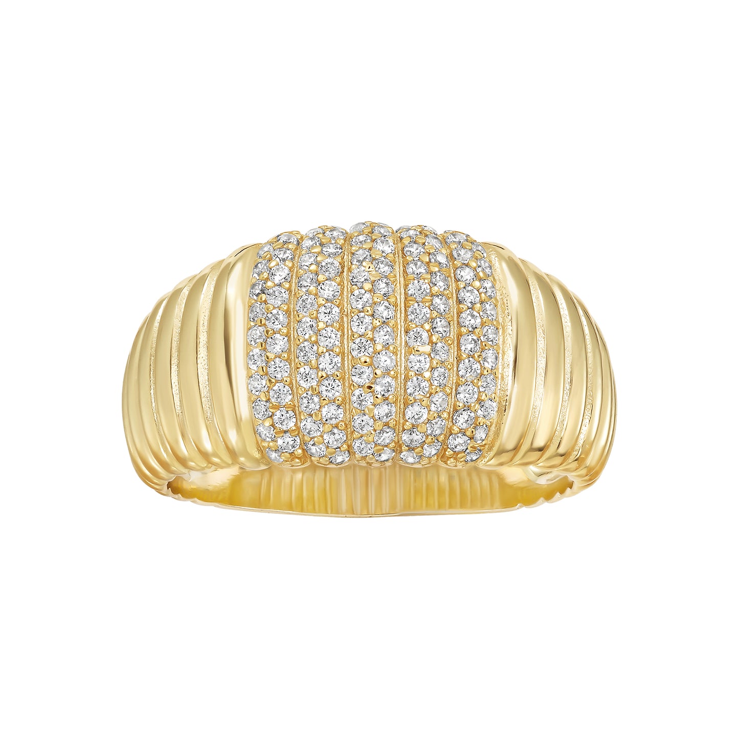 Gold Middle Detailed Ring