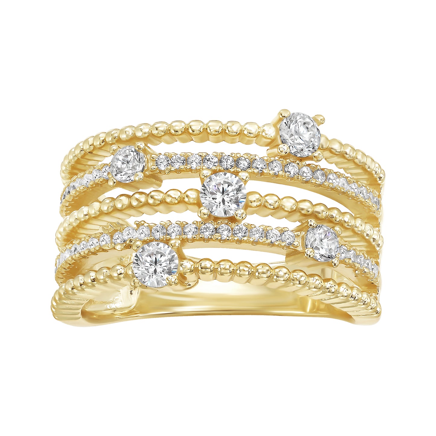 Classic Diamond Stack Ring