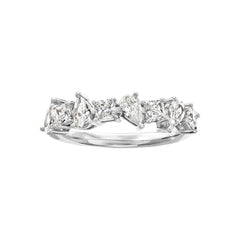 Dainty Teardrop and Square Ring