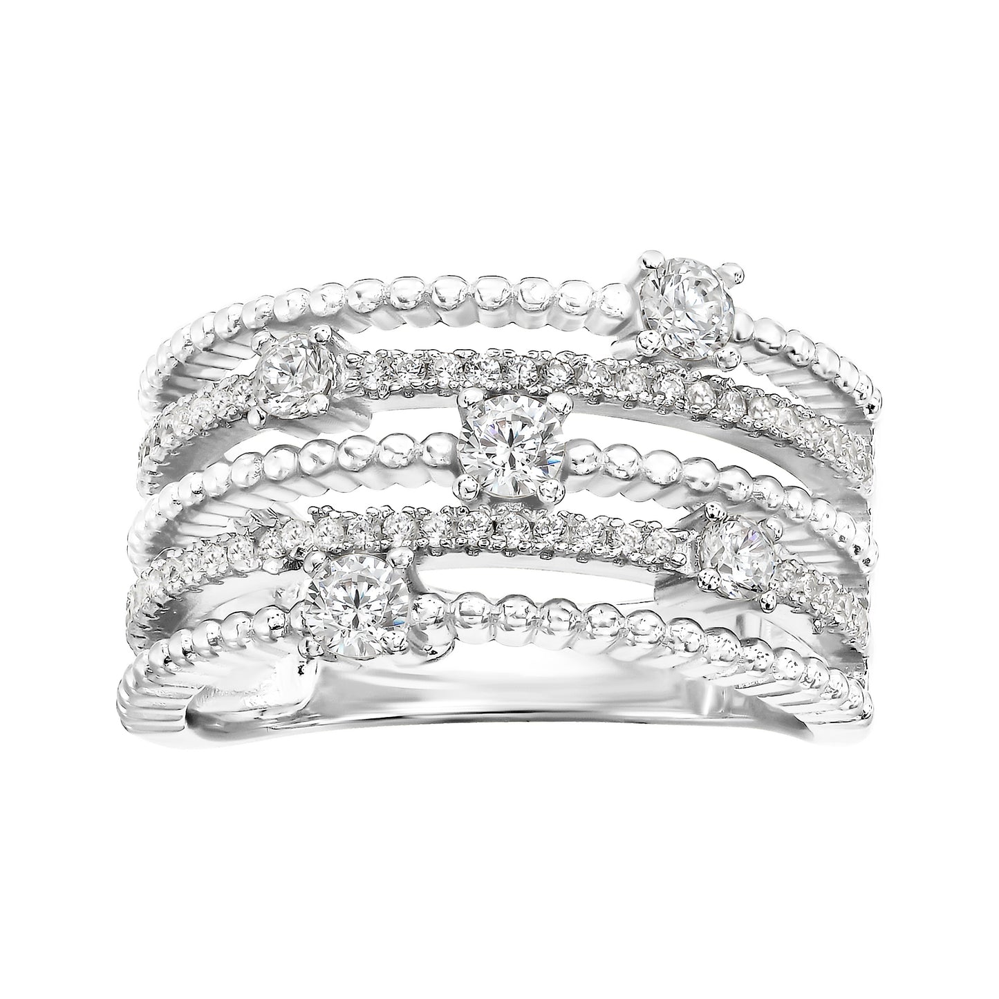 Classic Diamond Stack Ring