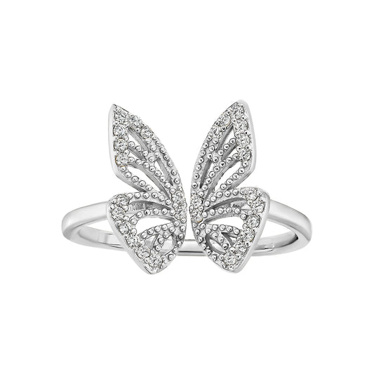 Dainty Butterfly Ring