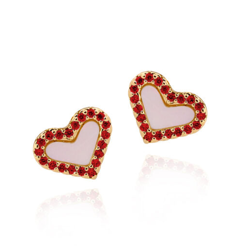 Small Mini Heart Studs