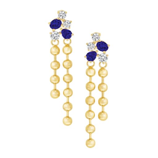 Ball Chain Diamond Earring