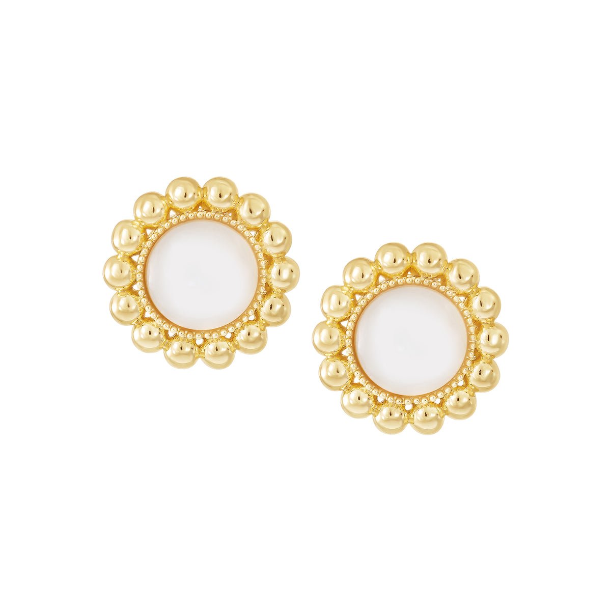 Bold Mother Of Pearl Earrings