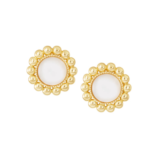 Bold Mother Of Pearl Earrings