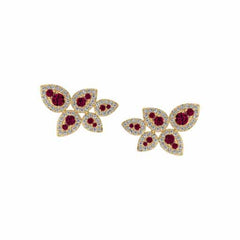 Leaf Cluster Stud Earring