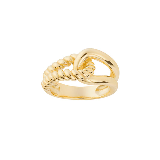 Unique Gold Interlocked Ring